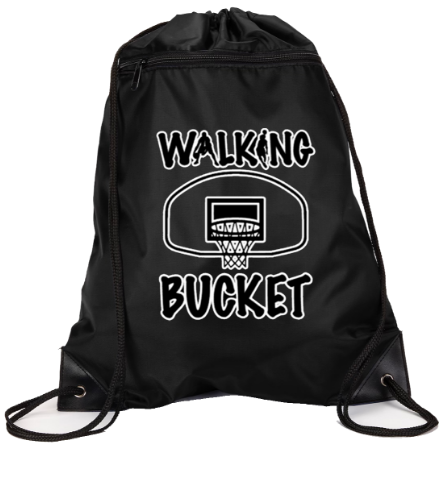 Walking Bucket Drawstring Bag