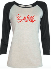 Load image into Gallery viewer, Ladies Tri-Blend Savage 3/4 Long Sleeve
