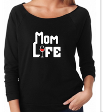 Load image into Gallery viewer, Ladies French Cut &quot;Mom Life&quot; 3/4 Long Sleeve
