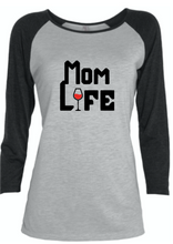 Load image into Gallery viewer, Ladies Tri-Blend &quot;Mom Life&quot; 3/4 Long Sleeve
