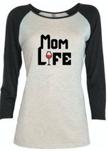 Load image into Gallery viewer, Ladies Tri-Blend &quot;Mom Life&quot; 3/4 Long Sleeve
