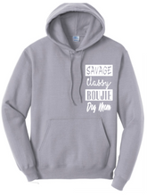 Load image into Gallery viewer, Ladies &quot;Savage Dog Mom&quot; Comfy Hoodie
