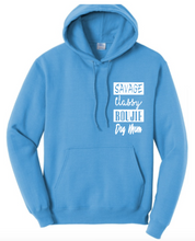 Load image into Gallery viewer, Ladies &quot;Savage Dog Mom&quot; Comfy Hoodie
