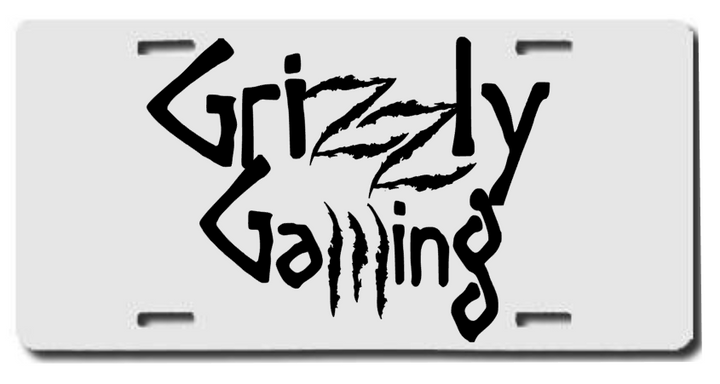 Grizzly Gaming License Plate